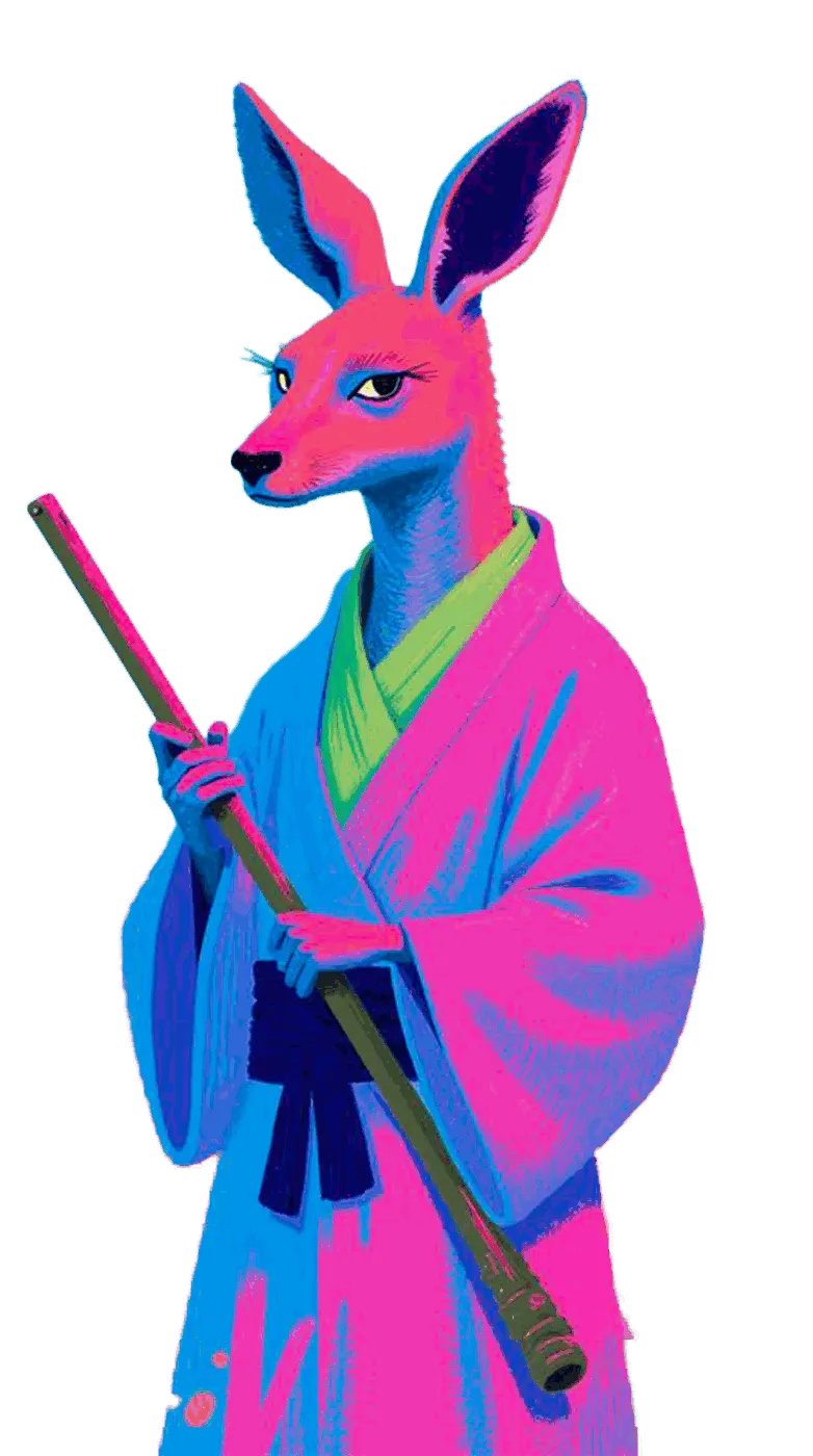 AI Dojo kangaroo mascot